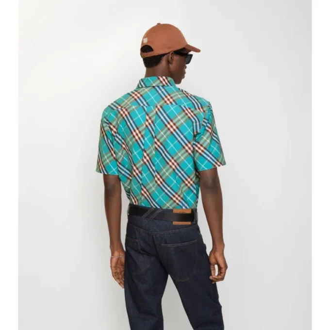 Relaxed Fit Check Cotton Shirt