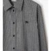 Relaxed Fit Check Cotton Shirt