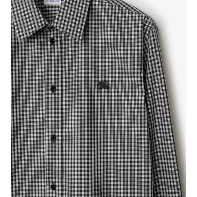 Relaxed Fit Check Cotton Shirt