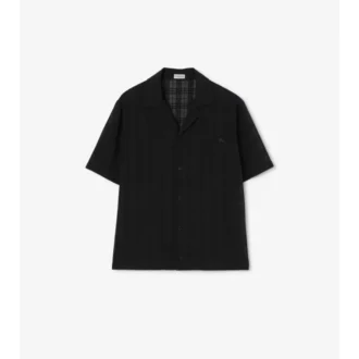 Relaxed Fit Check Cotton Voile Shirt