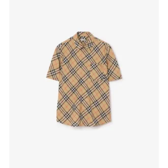 Relaxed Fit Check Linen Shirt
