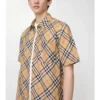 Relaxed Fit Check Linen Shirt