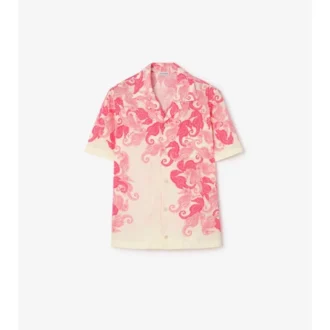 Relaxed Fit Seahorses Cotton Shirt