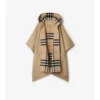 Reversible Check Cashmere Cape