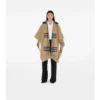Reversible Check Cashmere Cape