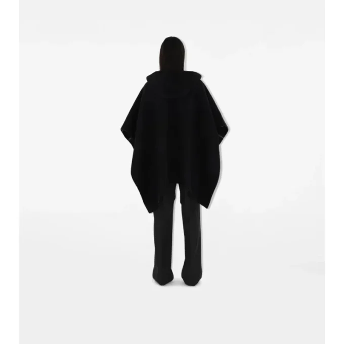 Reversible Check Cashmere Cape