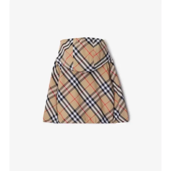 Reversible Check Cotton Blend Jacket