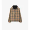 Reversible Check Hooded Jacket