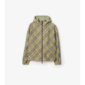 Reversible Check Hooded Jacket