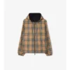 Reversible Check Hooded Jacket