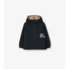 Reversible Check Hooded Jacket