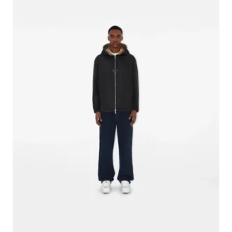 Reversible Check Hooded Jacket
