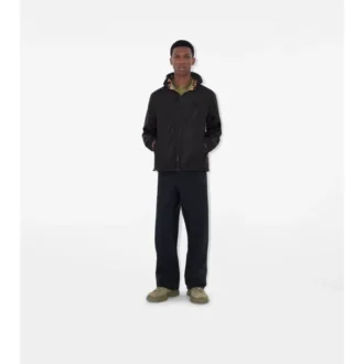 Reversible Check Hooded Jacket