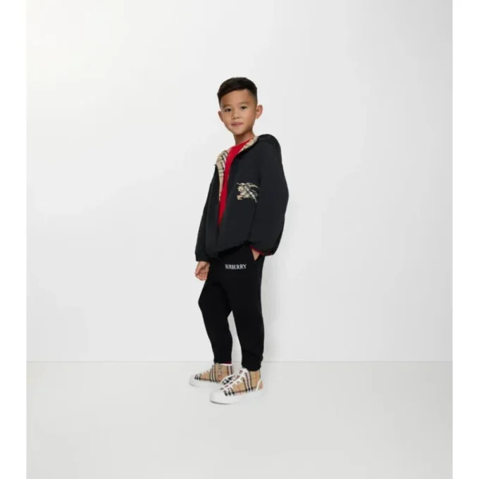 Reversible Check Hooded Jacket