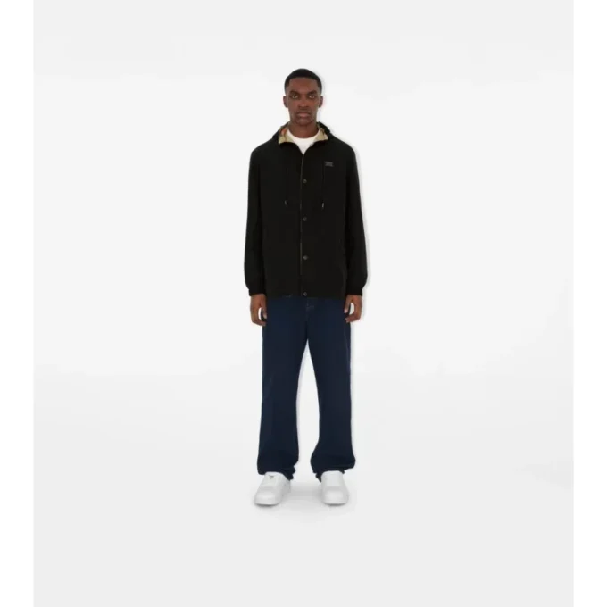Reversible Check Hooded Jacket