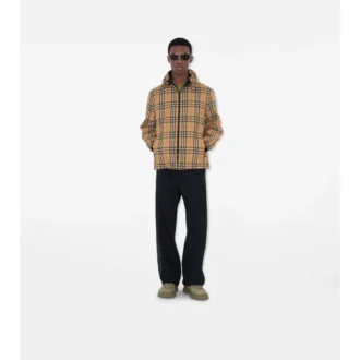 Reversible Check Hooded Jacket