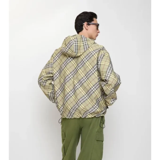 Reversible Check Hooded Jacket