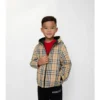 Reversible Check Hooded Jacket