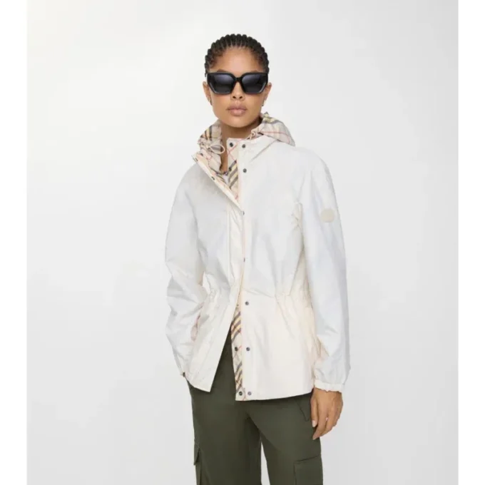 Reversible Check Hooded Jacket