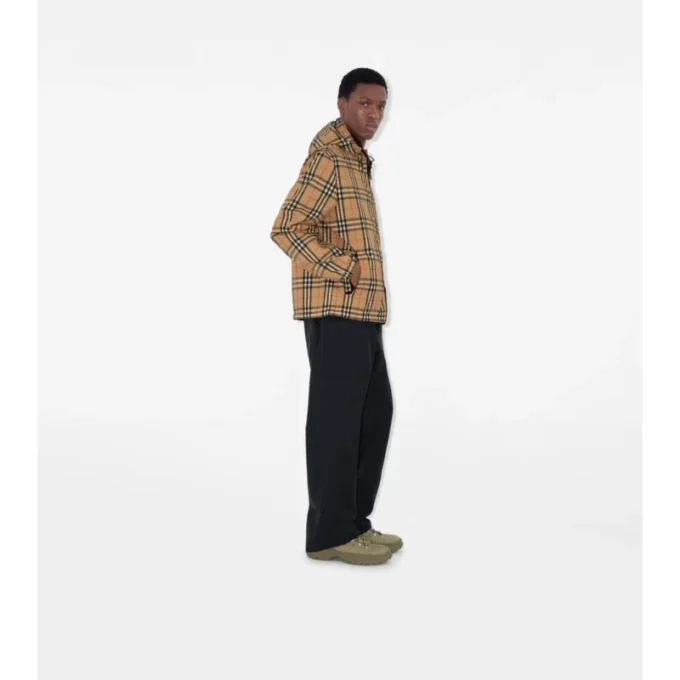 Reversible Check Hooded Jacket