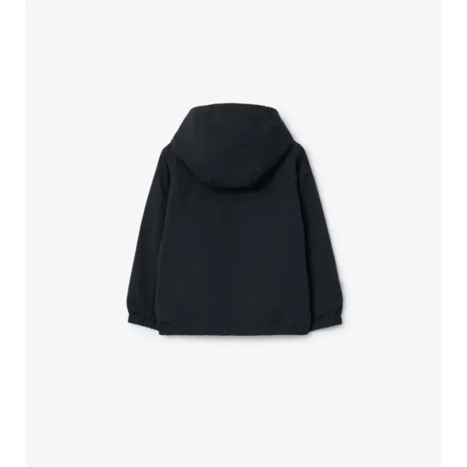 Reversible Check Hooded Jacket