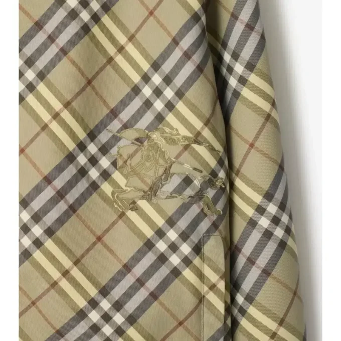 Reversible Check Hooded Jacket