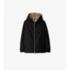 Reversible Check Hooded Jacket