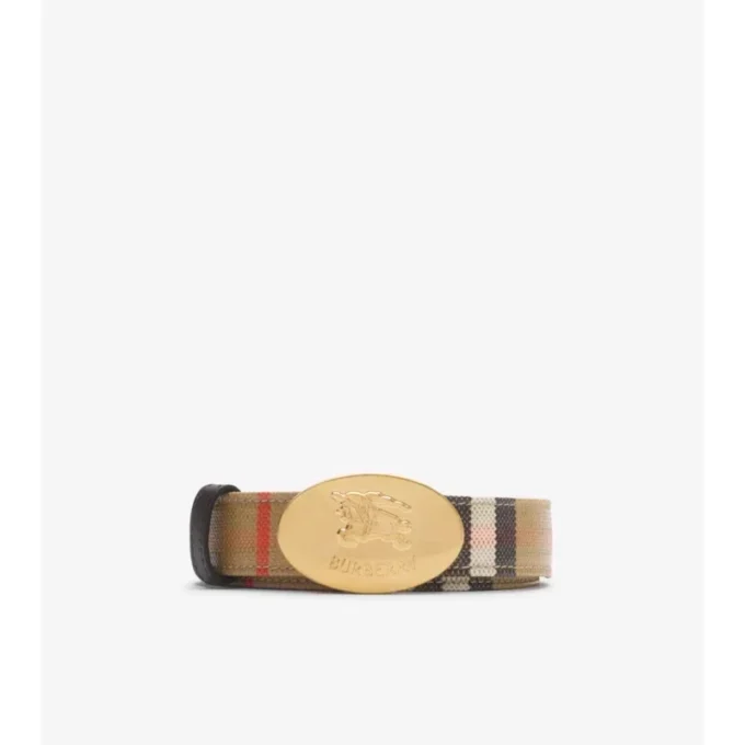 Reversible Check Knight Stamp Belt 