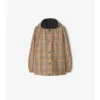 Reversible Check Nylon Hooded Jacket
