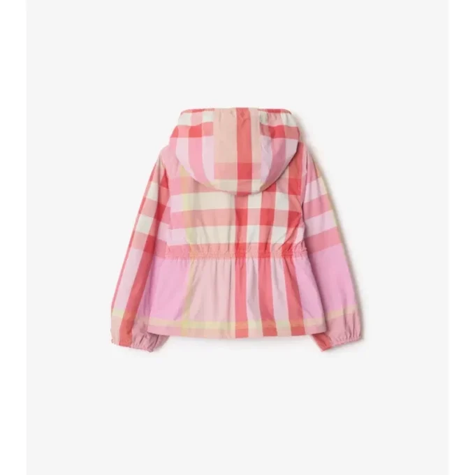 Reversible Check Nylon Hooded Jacket