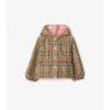 Reversible Check Nylon Hooded Jacket