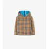 Reversible Check Nylon Hooded Jacket