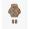 Reversible Check Nylon Puffer Jacket