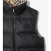 Reversible Check Puffer Gilet