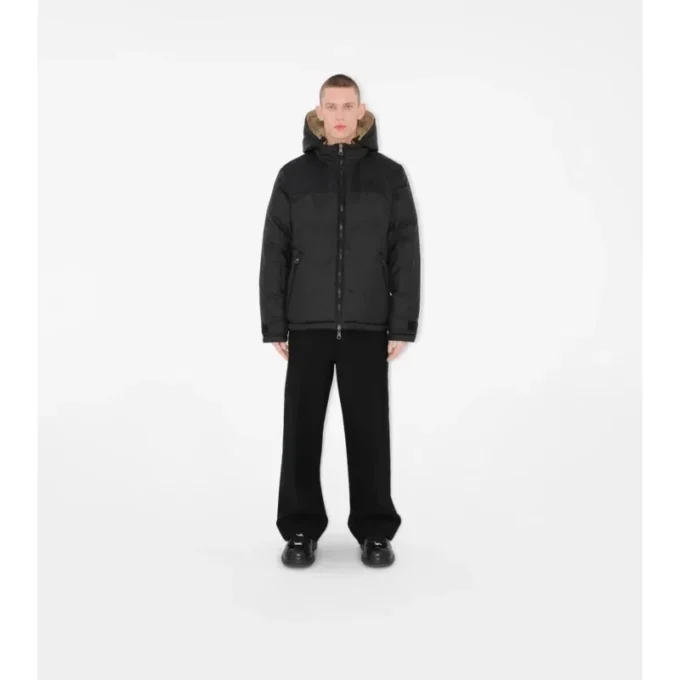 Reversible Check Puffer Jacket
