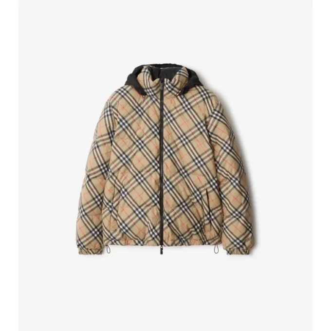 Reversible Check Snowdon Puffer Jacket