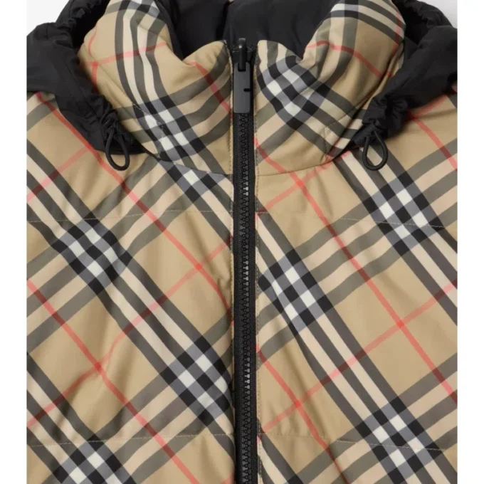 Reversible Check Snowdon Puffer Jacket