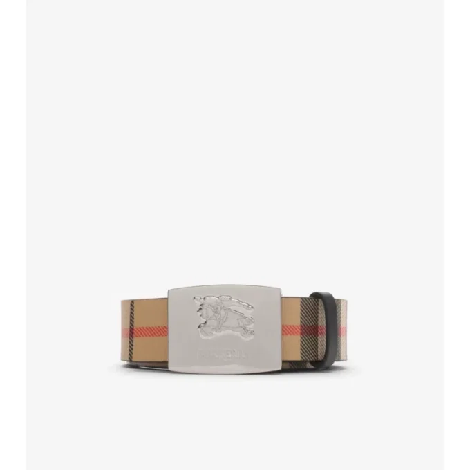 Reversible Check Square Knight Stamp Belt