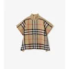 Reversible Check Wool Cape