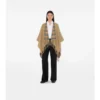 Reversible Check Wool Cape