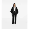 Reversible Check Wool Cape