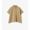 Reversible Check Wool Cape