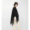 Reversible Check Wool Cape