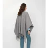 Reversible Check Wool Cape