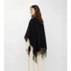 Reversible Check Wool Cape
