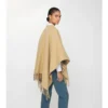 Reversible Check Wool Cape
