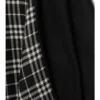 Reversible Check Wool Cape