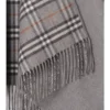 Reversible Check Wool Cape