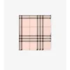Reversible Check Wool Silk Scarf