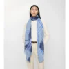 Reversible Check Wool Silk Scarf